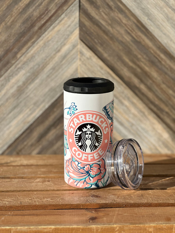 Starbucks Coffee Summer Butterfly 4n1 Tumbler & Koozie