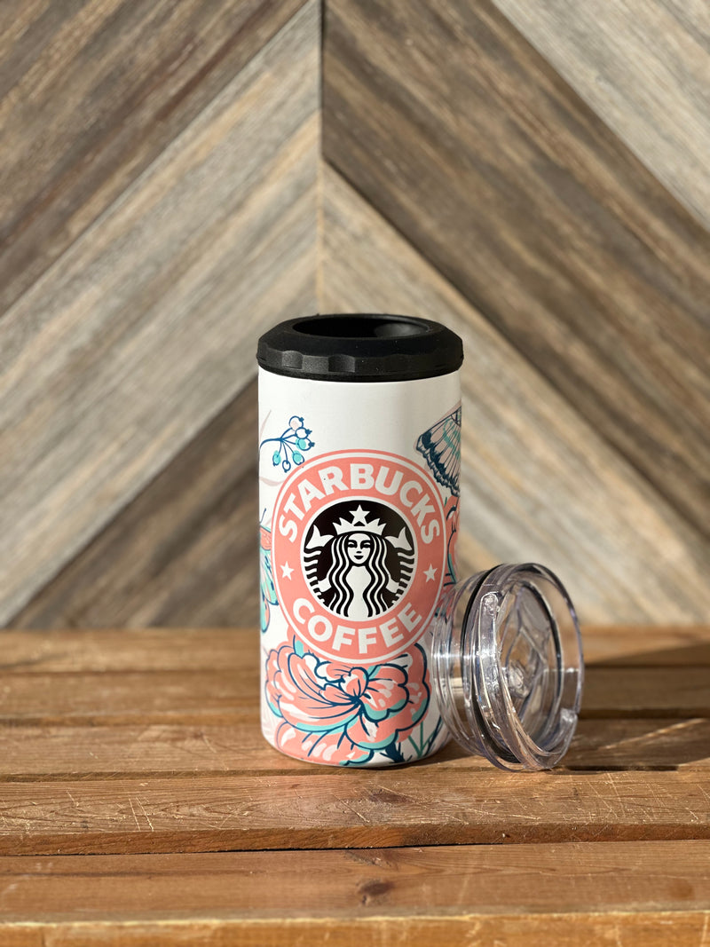 Starbucks Coffee Summer Butterfly 4n1 Tumbler & Koozie