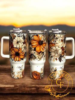 Fall Floral 40 oz Tumbler