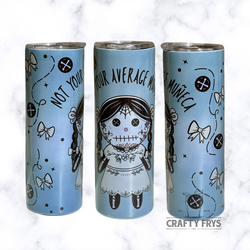 Not Your Average Muñeca Color Changing, Glow in the dark 20 Oz Tumbler