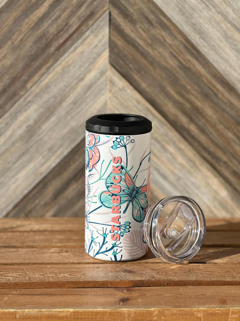 Starbucks Coffee Summer Butterfly 4n1 Tumbler & Koozie