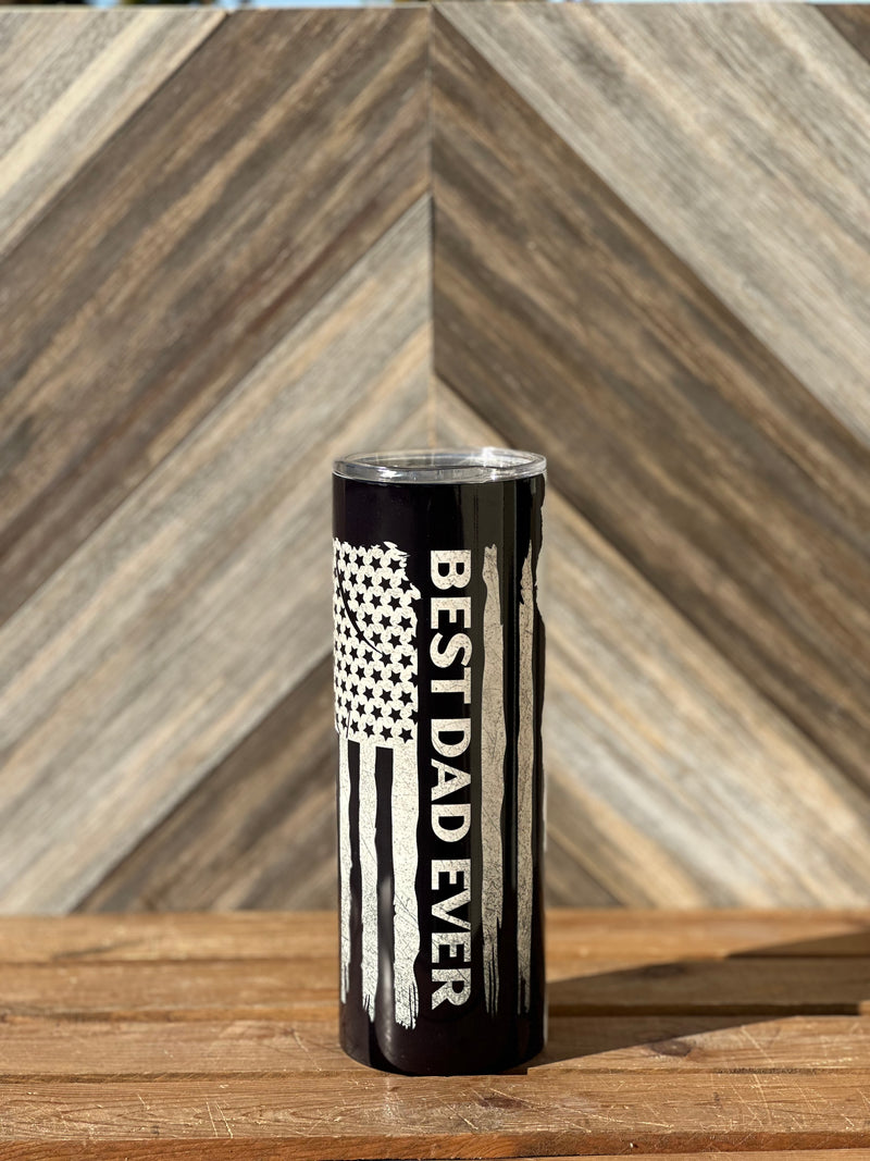 Best Dad Ever Flag 20oz Tumbler