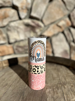 Mama Cheetah Rainbow 20oz Tumbler