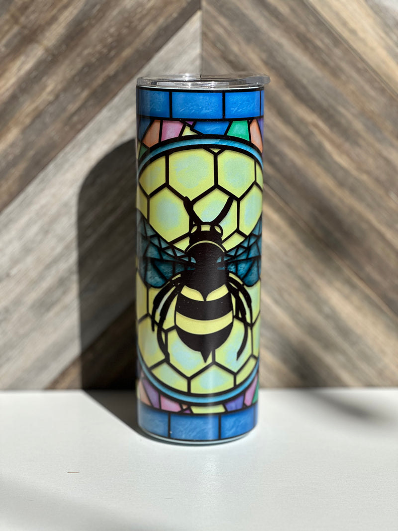 Stained Glass Bee Color Changing & Glow in the Dark