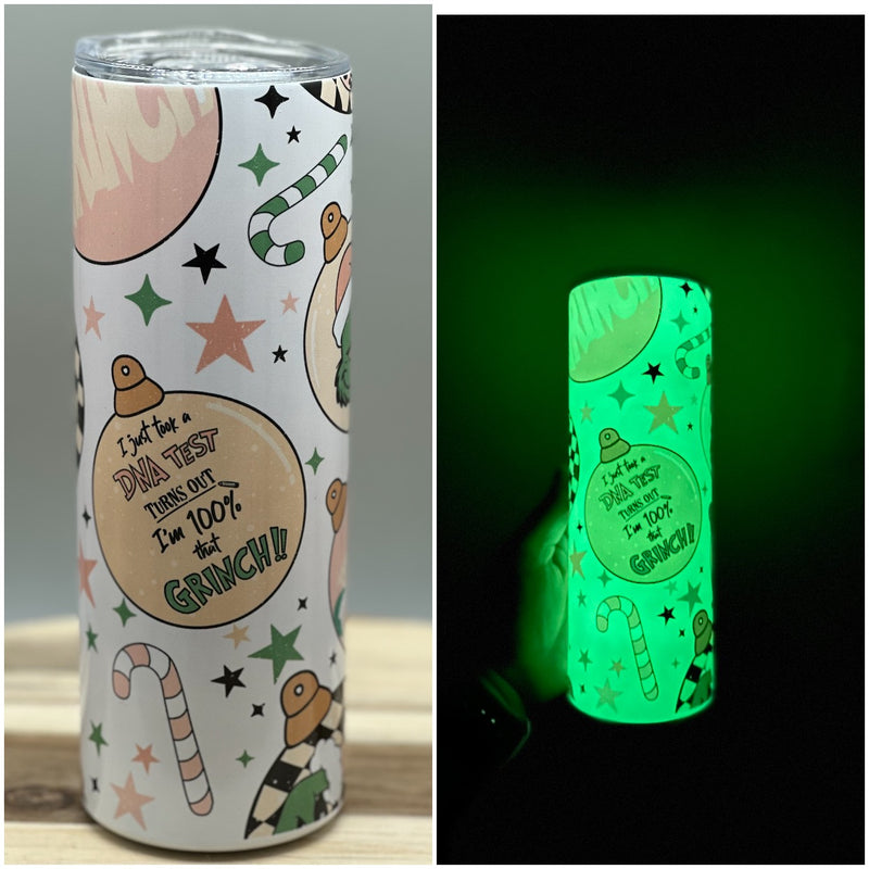 Grinch Retro Color Changing & Glow in the Dark Tumbler