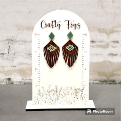 Aztec Fringe Leather Earrings