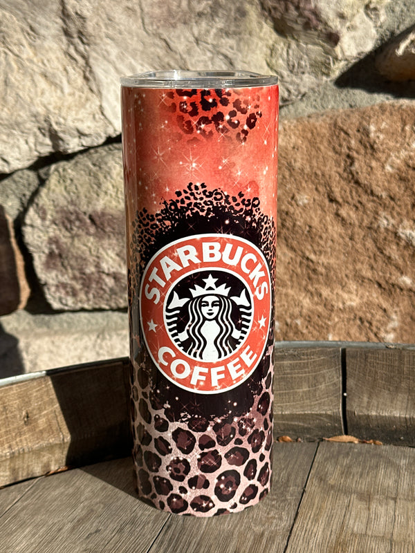 Starbucks Coffee Autumn Leopard Tumbler